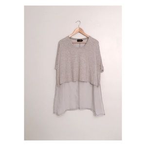 High Low Sheer Back Top